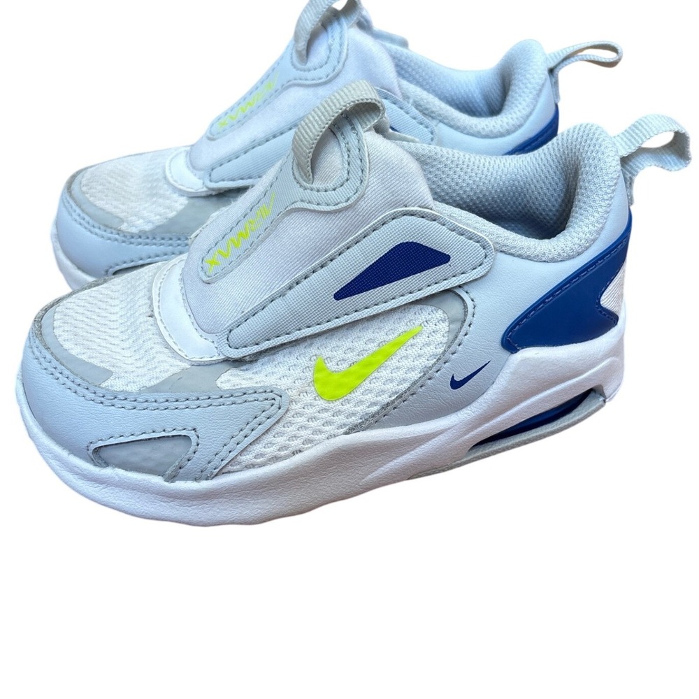 Nike Air Max Excee Kids White Blue Volt Athletic Sneakers SIZE 7C